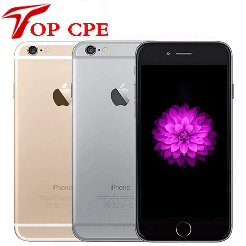 Iphone 6 Original Unlocked Apple iPhone 6 inch 4.7 LTE fingerprint 4G Mobile Phone 16GB/64GB/128GB IOS Wifi 1080P 8MP Dual Core