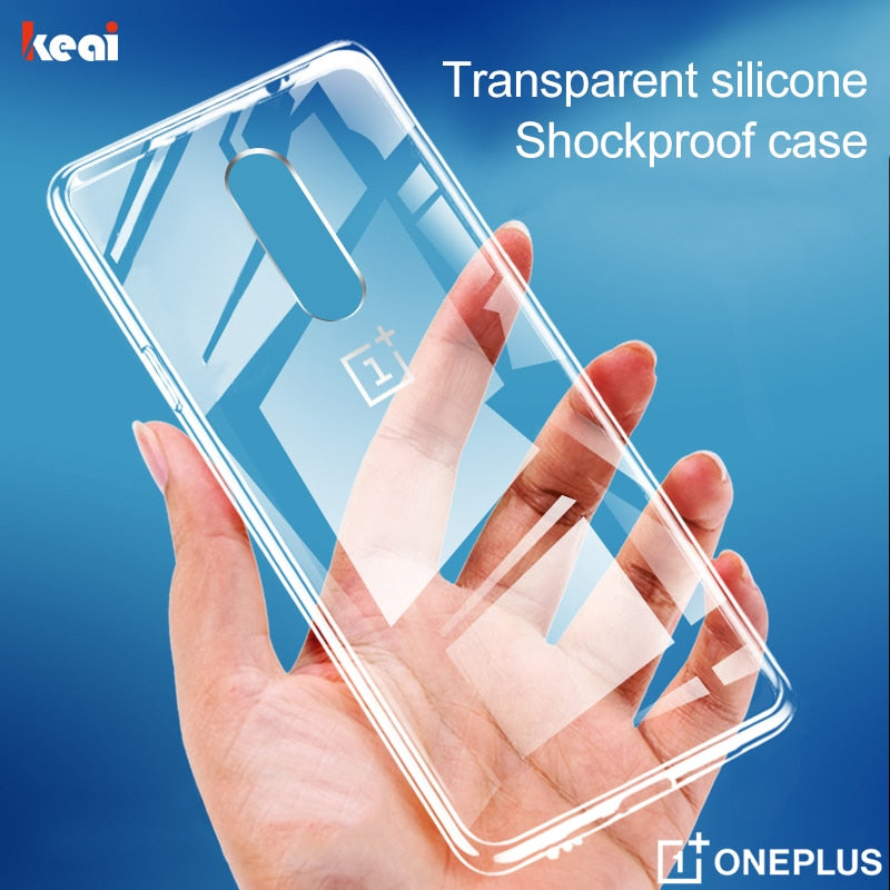 Luxury Transparent Phone Case For OPPO Oneplus 7 6T 8 9 Pro Shockproof Silicone TPU Cover For Oneplus 7T 6 Pro 8 Soft Back Cases