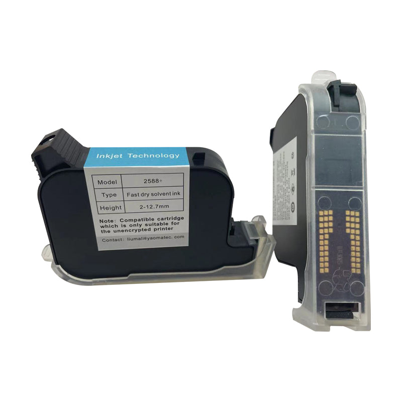 2588/2580/JS12 12.7mm eco solvent-based water-based fast dry Quick-drying Ink Cartridge for no encrypted Handheld Inkjet Printer