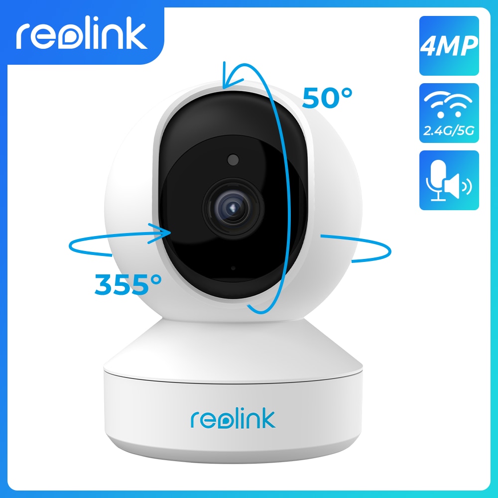 Reolink 4MP WiFi Camera Pan&Tilt 2-Way Audio Motion Detection 2.4G/5Ghz Smart Home Video Surveillance E1 Pro