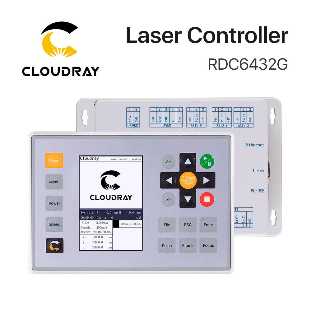 Clouday Ruida RDC6432 CO2 Laser Controller System for Laser Engraving Cutting Machine Replace AWC708S Ruida 6442S Ruida Leetro