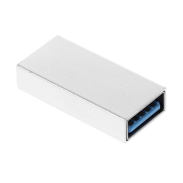 USB 3.0 Coupler Female to Female Adapter Gold-Plated Super Speed USB 3.0 Coupler Extender Connection Converter