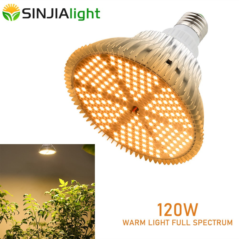 120W LED Grow Light Warm White 180LEDs Plant Phyto Lamp