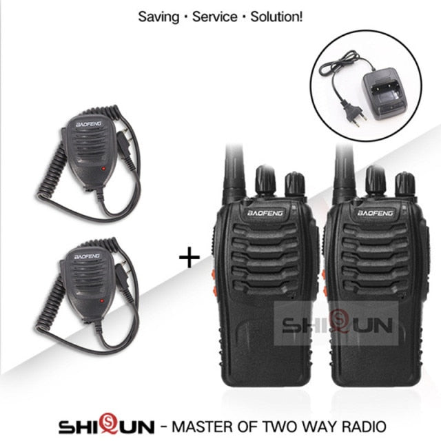 1PC or 2PCS Baofeng BF-888S Walkie Talkie 888s UHF 5W 400-470MHz BF888s BF 888S H777 Cheap Two Way Radio with USB Charger H-777