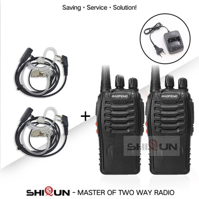 1PC or 2PCS Baofeng BF-888S Walkie Talkie 888s UHF 5W 400-470MHz BF888s BF 888S H777 Cheap Two Way Radio with USB Charger H-777