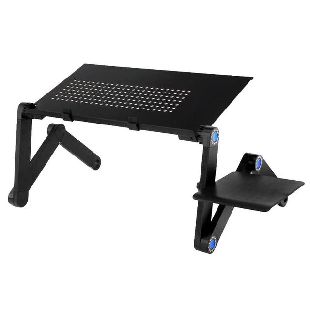 Two Fan Laptop Desks  Portable Foldable Adjustable Folding Table