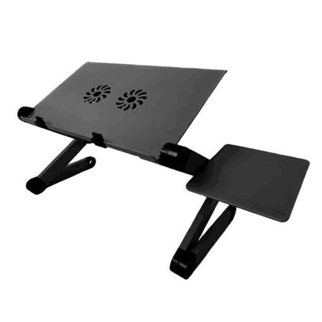 Two Fan Laptop Desks  Portable Foldable Adjustable Folding Table