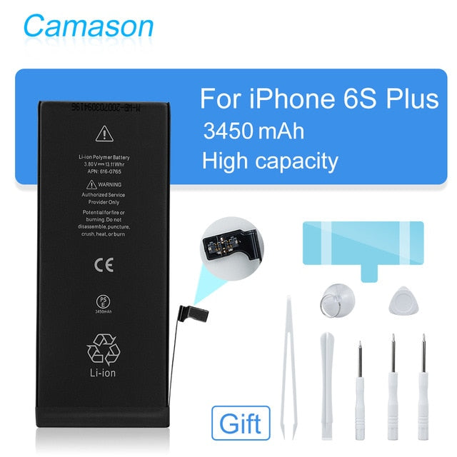 Camason Lithium Battery For iPhone 5 SE 6 6s 5s 7 8 Plus X XR XS Max High Capacity Replacement Batteries for iphone6