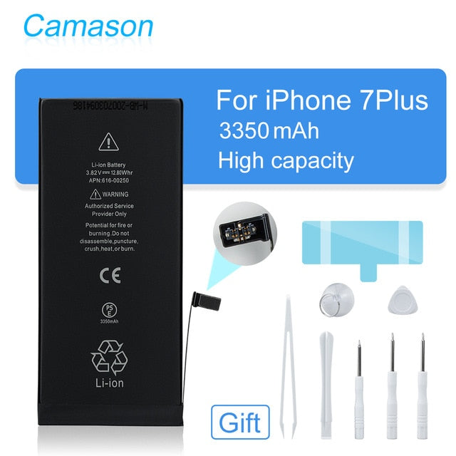 Camason Lithium Battery For iPhone 5 SE 6 6s 5s 7 8 Plus X XR XS Max High Capacity Replacement Batteries for iphone6