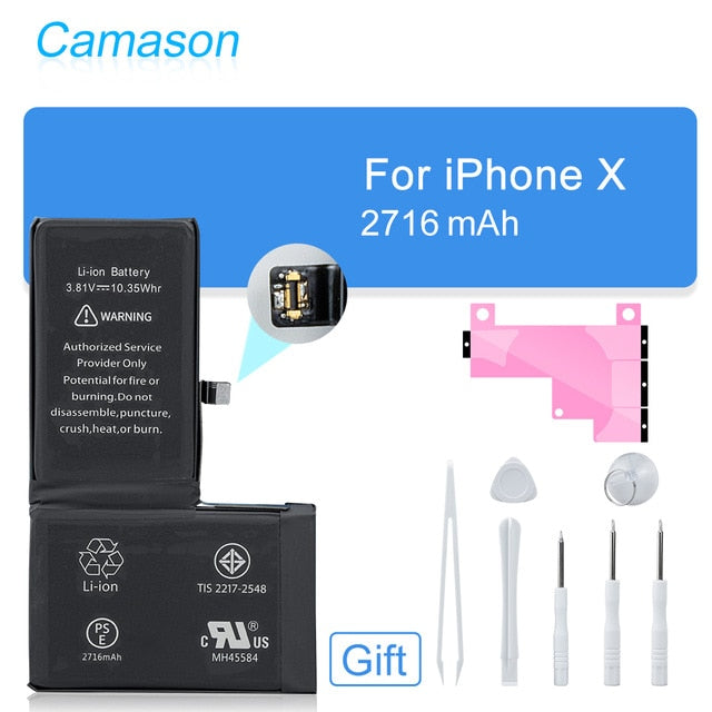 Camason Lithium Battery For iPhone 5 SE 6 6s 5s 7 8 Plus X XR XS Max High Capacity Replacement Batteries for iphone6