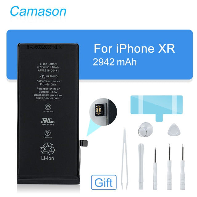 Camason Lithium Battery For iPhone 5 SE 6 6s 5s 7 8 Plus X XR XS Max High Capacity Replacement Batteries for iphone6