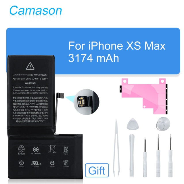 Camason Lithium Battery For iPhone 5 SE 6 6s 5s 7 8 Plus X XR XS Max High Capacity Replacement Batteries for iphone6