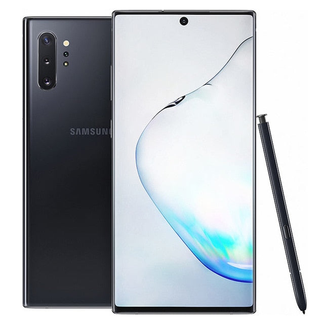 Samsung Galaxy Note 10 Plus N975U1 Note10+ N975U 256GB ROM 12GB RAM Octa Core 6.8&quot; Snapdragon 855 LTE Original Mobile Phone