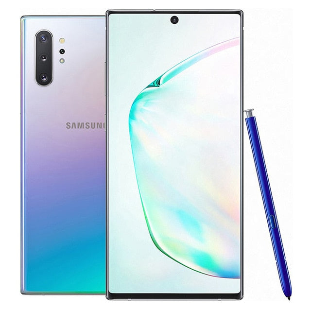 Samsung Galaxy Note 10 Plus N975U1 Note10+ N975U 256GB ROM 12GB RAM Octa Core 6.8&quot; Snapdragon 855 LTE Original Mobile Phone