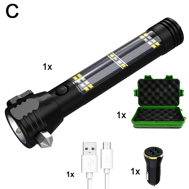 USB Rechargeable Tactical Multi-function Torch