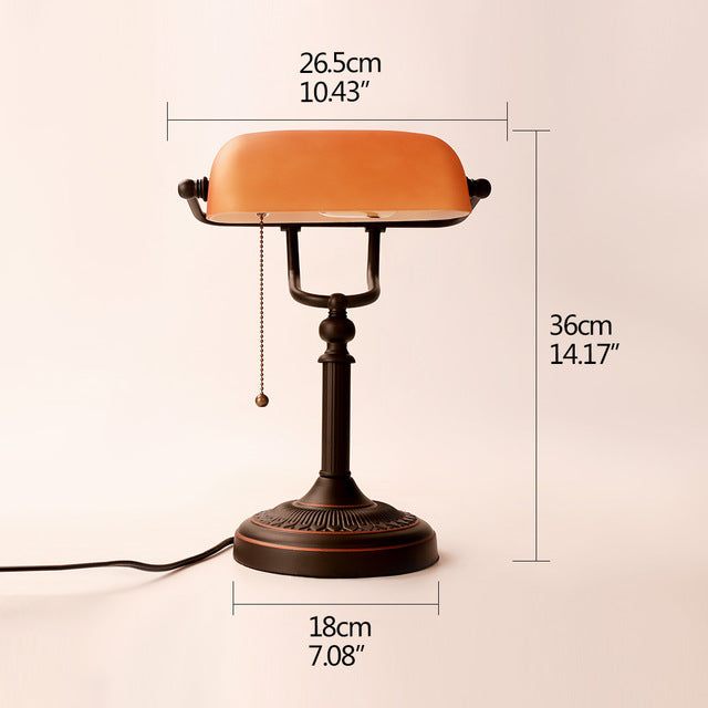 Classical Vintage Simple Banker Table Lamp