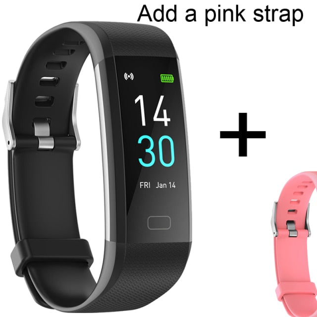 Bluetooth 5.0 Smart Band Watch IP68 Body Thermometer Sport Smart Bracelet Heart Rate Monitor Fitness Tracker Bracelet Men Women