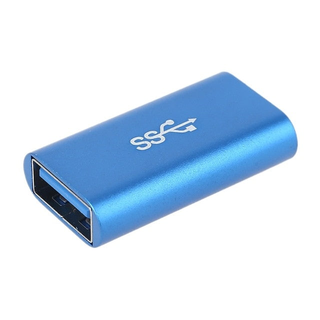 USB 3.0 Coupler Female to Female Adapter Gold-Plated Super Speed USB 3.0 Coupler Extender Connection Converter