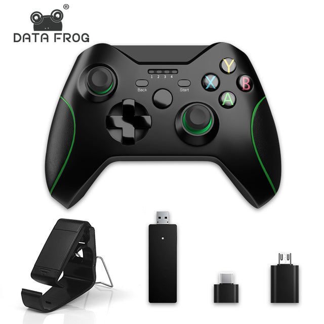 Data Frog 2.4GHz Wireless Gamepad Joystick Control For XBox One Controller For Win PC For PS3/Xbox Series X S Controller