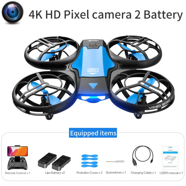 4DRC V8 New Mini Drone 4k profession HD Wide Angle Camera 1080P WiFi fpv Drone Camera Height Keep Drones Camera Helicopter Toys