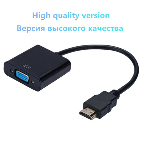 Roreta HD 1080P Digital to Analog Converter Cable HDMI-compatible to VGA Adapter For PS4 PC Laptop TV Box to Projector Displayer