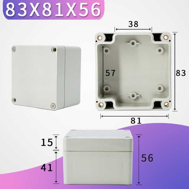 Outdoor Waterproof Case Enclosure Plastic Box Electronic Project Case Waterproof Junction Box for Electronics