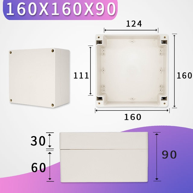 Outdoor Waterproof Case Enclosure Plastic Box Electronic Project Case Waterproof Junction Box for Electronics