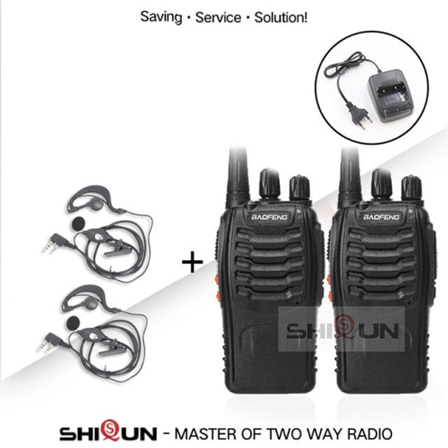 1PC or 2PCS Baofeng BF-888S Walkie Talkie 888s UHF 5W 400-470MHz BF888s BF 888S H777 Cheap Two Way Radio with USB Charger H-777