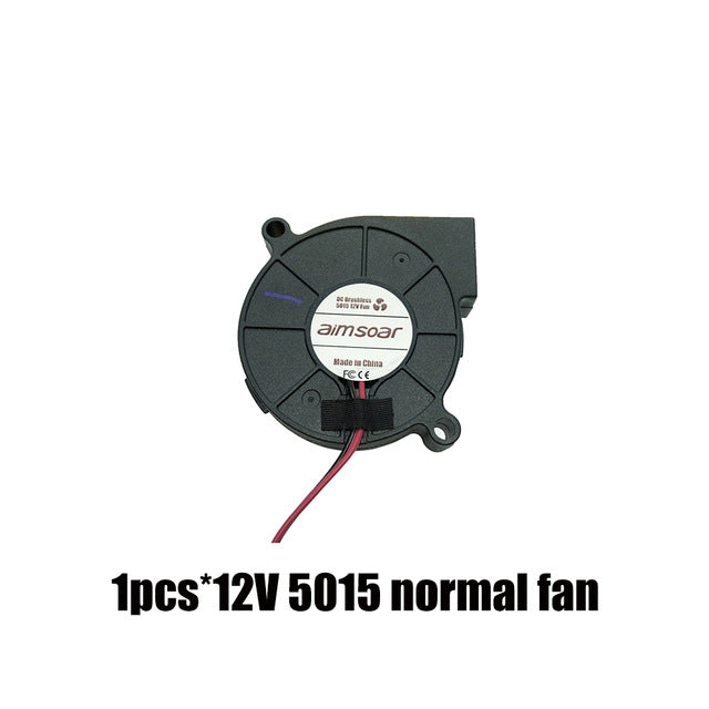 5015 fan 12v 24v ender 3 fan 50mm oil fan dual ball bearing fan blower cooler cooling fan 2 pin 3d printer parts 5015 50*50*15mm