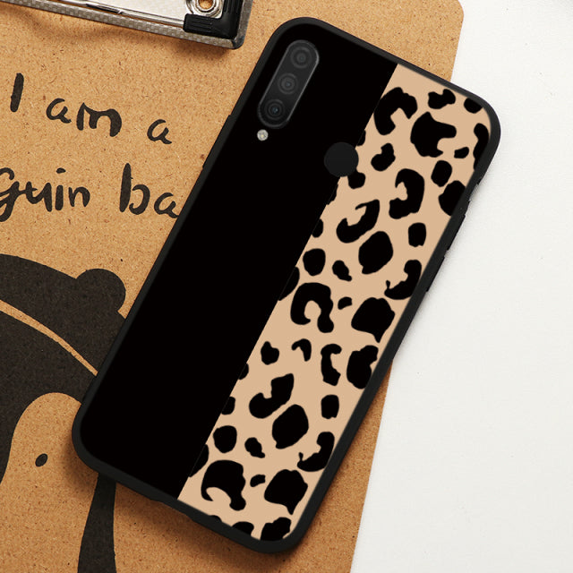 For Huawei P30 Lite New Edition 2020 Case Soft TPU Silicone Protective Coque For Huawei p30lite Flower Love Heart Back Cover Bag