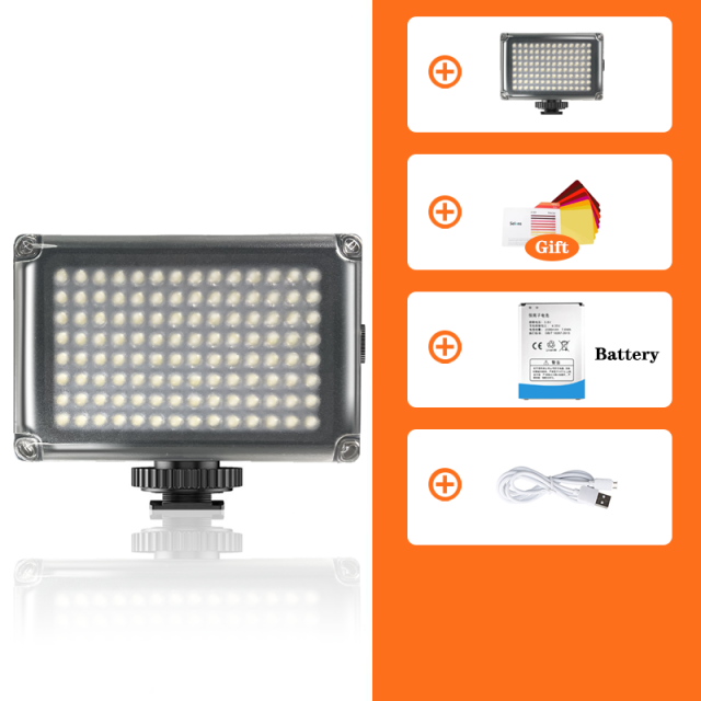 LED light for Video Light on-Camera External Battery Lamp for DSLR Camera Vlog Fill Light Photography Studio Light Accessories