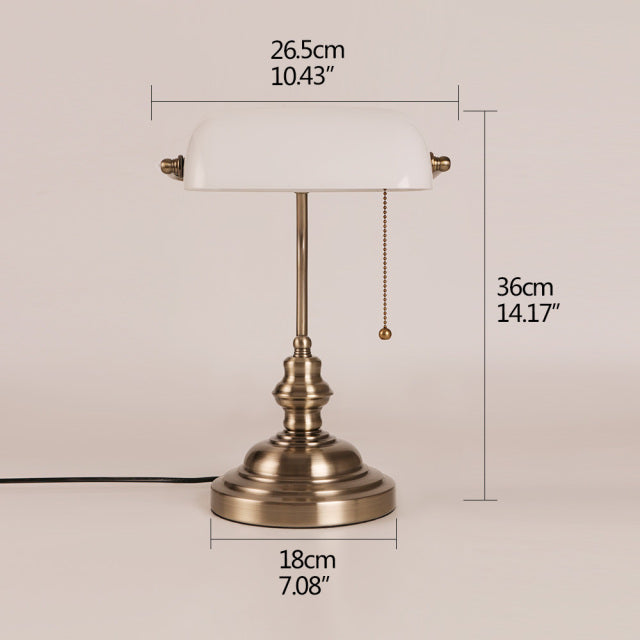 Classical Vintage Simple Banker Table Lamp