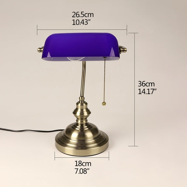 Classical Vintage Simple Banker Table Lamp