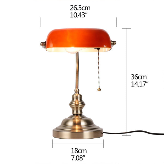 Classical Vintage Simple Banker Table Lamp