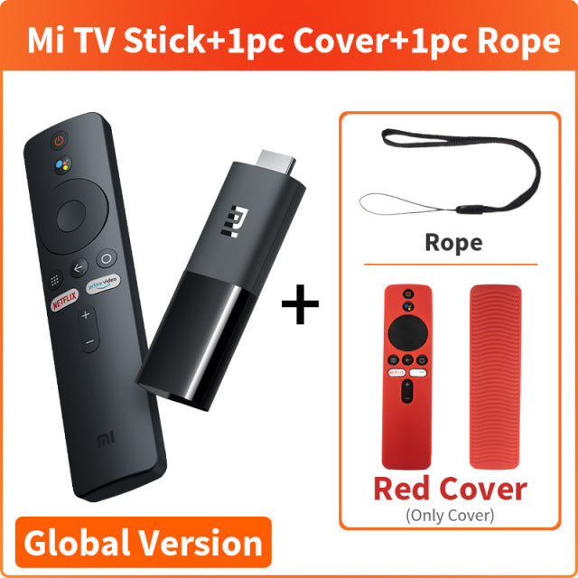 Global Version Xiaomi Mi TV Stick Android TV 9.0 Smart 1080P 1GB RAM 8GB ROM Bluetooth 4.2 Mini TV Dongle Wifi Google Assistant