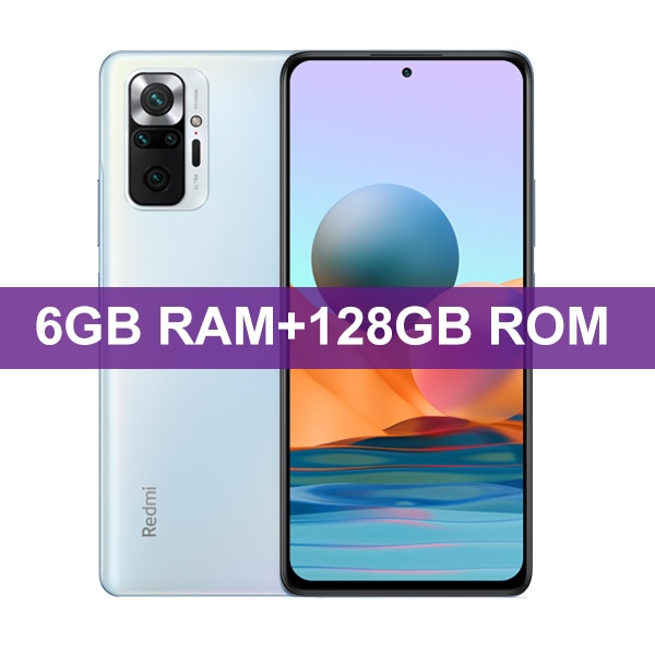 Global Version Xiaomi Redmi Note 10 Pro Mobile Phone 64GB/128GB Snapdragon 732G Octa Core 108MP Quad Camera 5020mAh Battery