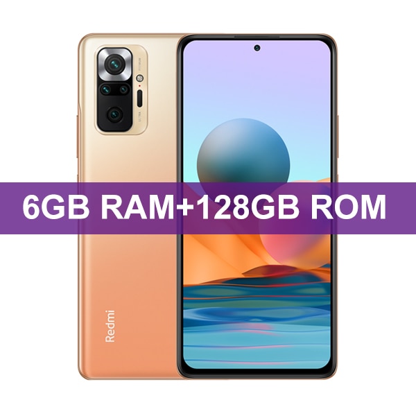 Global Version Xiaomi Redmi Note 10 Pro Mobile Phone 64GB/128GB Snapdragon 732G Octa Core 108MP Quad Camera 5020mAh Battery