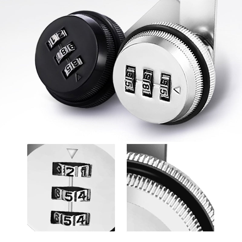 3 Digit Combination Password Box Lock Smart Cam Code Lock