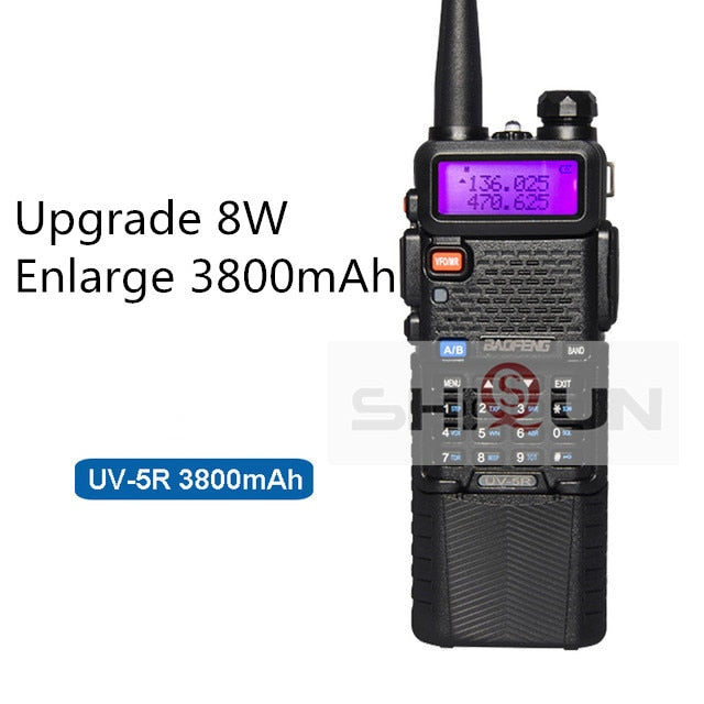 Optional 5W 8W Baofeng UV-5R Walkie Talkie 10 km Baofeng uv5r walkie-talkie hunting Radio uv 5r Baofeng UV-9R UV-82 UV-8HX UV-XR