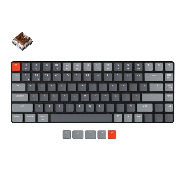 Keychron K3 D V2 Ultra-slim Wireless Mechanical Low Profile Keyboard Optical Hot-Swappable Switch White Backlit for Mac Windows