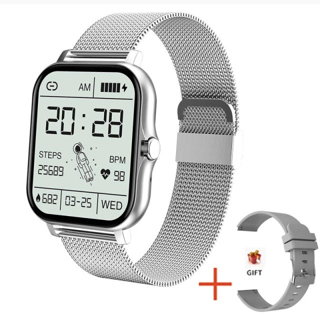 2021 New Women Smart watch Men 1.69&quot; Color Screen Full touch Fitness Tracker Bluetooth Call Smart Clock Ladies Smart Watch Women