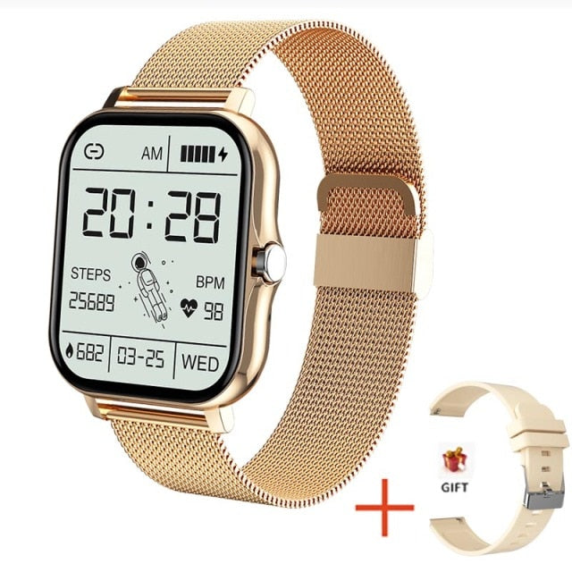 2021 New Women Smart watch Men 1.69&quot; Color Screen Full touch Fitness Tracker Bluetooth Call Smart Clock Ladies Smart Watch Women