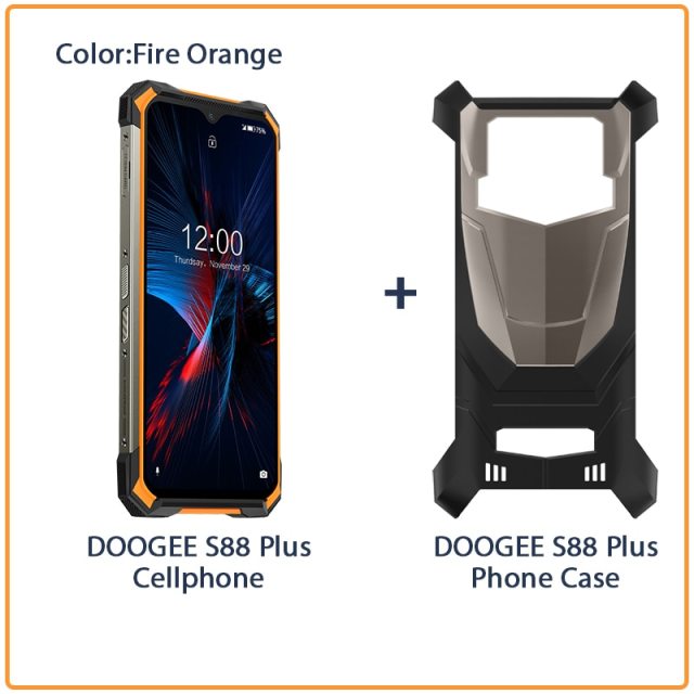 DOOGEE S88 Plus Rugged SmartPhone 48MP Main Camera 8GB RAM 128GB ROM IP68/IP69K smart phone Android 10 OS Global version