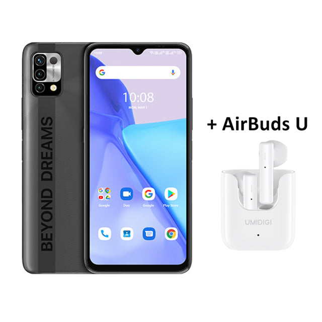 UMIDIGI Power 5 Global Version 128GB Smartphone Android 11 Helio G25 16MP AI Triple Camera 6150mAh 6.53&#39;&#39; Full Screen