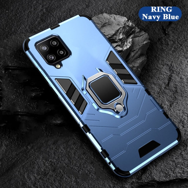 Armor Case for Samsung Galaxy S21 Plus S20 FE A12 A22 A32 A42 A52 A72 A82 A51 A71 A01 A02 A02S M12 M32 M62 F62 4G 5G Phone Cover