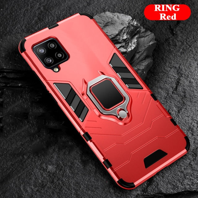 Armor Case for Samsung Galaxy S21 Plus S20 FE A12 A22 A32 A42 A52 A72 A82 A51 A71 A01 A02 A02S M12 M32 M62 F62 4G 5G Phone Cover