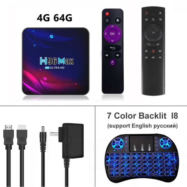 H96 Smart TV Box Android 11 4K Hd Youtube Google Play 5G Wifi Bluetooth Receiver Media Player HDR USB 3.0 4G 32Gb 64Gb Tv Box