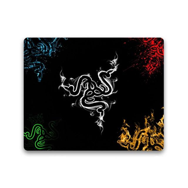 Big promotion Razer logo gamer play mats Rubber Art Speed Mouse Pad Small Size for Gaming Decorate the desktop Mouse pads