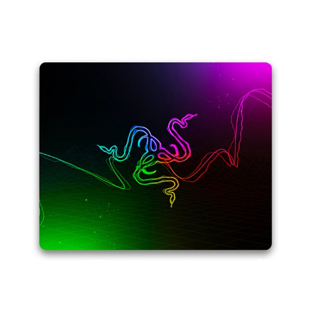 Big promotion Razer logo gamer play mats Rubber Art Speed Mouse Pad Small Size for Gaming Decorate the desktop Mouse pads