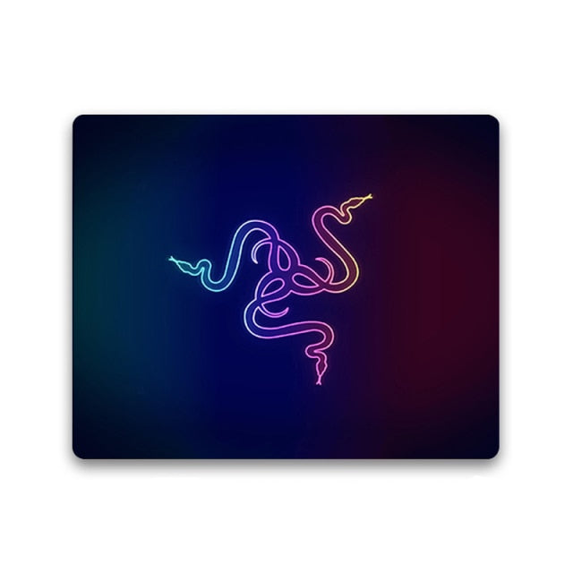 Big promotion Razer logo gamer play mats Rubber Art Speed Mouse Pad Small Size for Gaming Decorate the desktop Mouse pads
